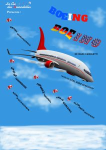 Lancement de notre nouvelle pièce BOEING BOEING mise en Scène Marie-Carmen BENGUEDDA
